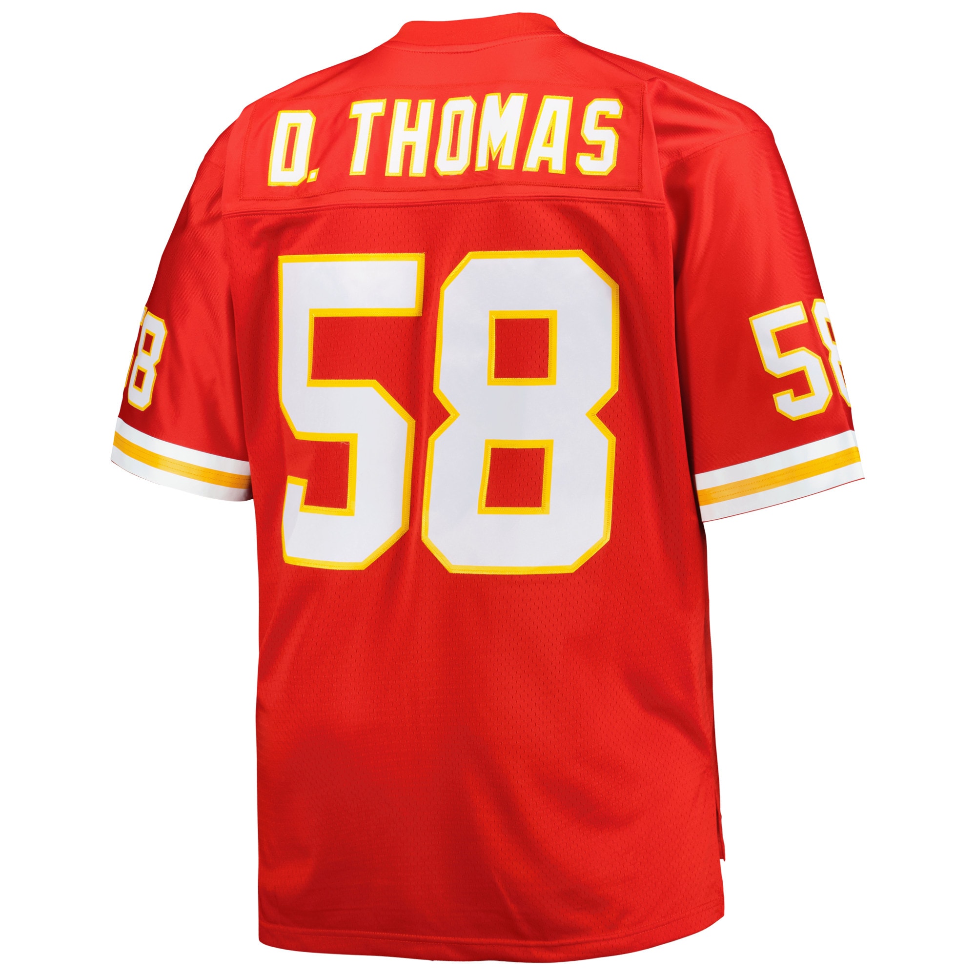 Derrick Thomas Kansas City Chiefs Mitchell Ness Big Tall 1994 Retired Player Replica Jersey Red - Image 3
