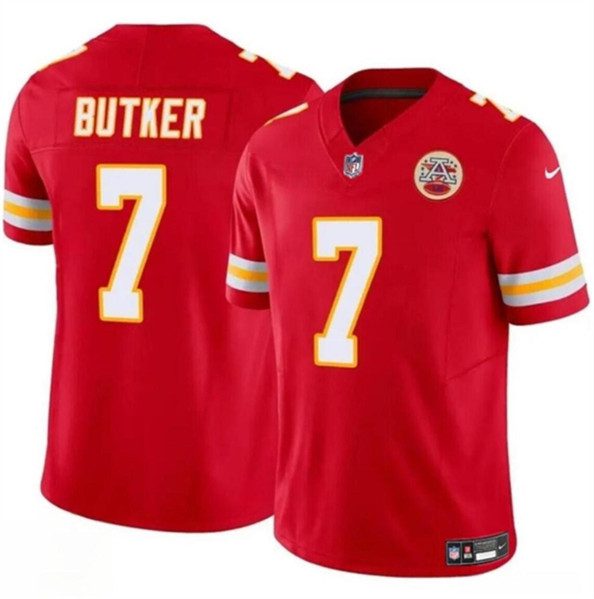 Kansas City Chiefs #7 Harrison Butker Red 2024 FUSE Vapor Untouchable Limited Football Stitched Jersey