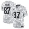 Kansas City Chiefs #87 Travis Kelce Arctic Camo 2024 FUSE Salute To Service Limited Football Stitched Jersey