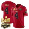 Men’s Chiefs Super Bowl LVIII & Back 2 Back Gold Patch Vapor Jersey – All Stitched – Red Special – Rashee Rice