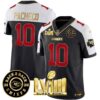 Men’s Chiefs Super Bowl LVIII & Back 2 Back Patch Vapor Jersey V3 – All Stitched – Black Alternate – Isiah Pacheco
