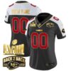 Chiefs Super Bowl LVIII & Back 2 Back Gold Patch Vapor Custom Jersey – All Stitched – Women – Black Alternate