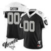 Las Vegas Raiders Customized Black White 2023 FUSE Nevada Silver Stat Jersey