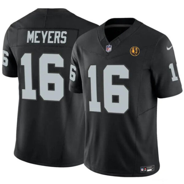 Las Vegas Raiders #16 Jakobi Meyers Black 2023 FUSE With John Madden Jersey