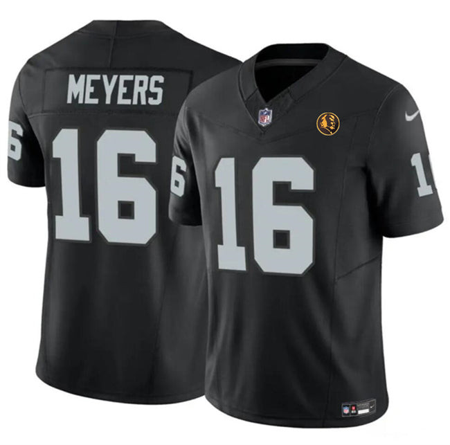 Las Vegas Raiders #16 Jakobi Meyers Black 2023 FUSE With John Madden Jersey