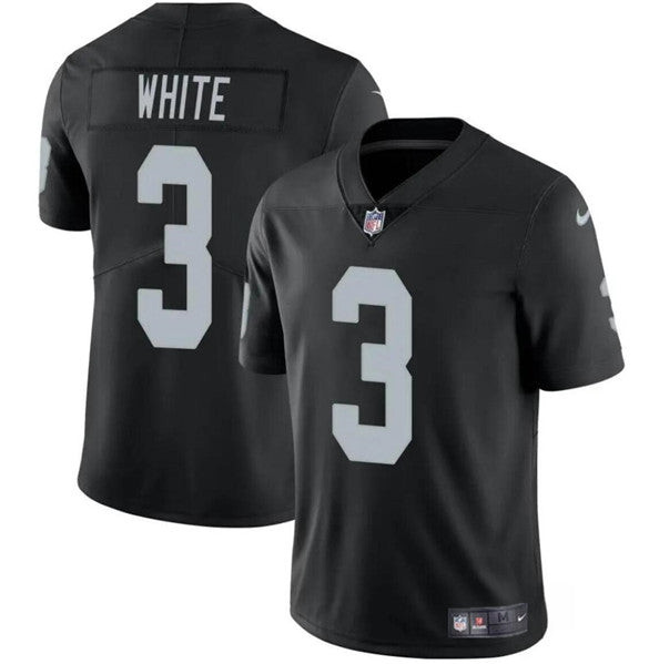 Las Vegas Raiders #3 Zamir White Black 2024 Vapor Football Stitched Jersey