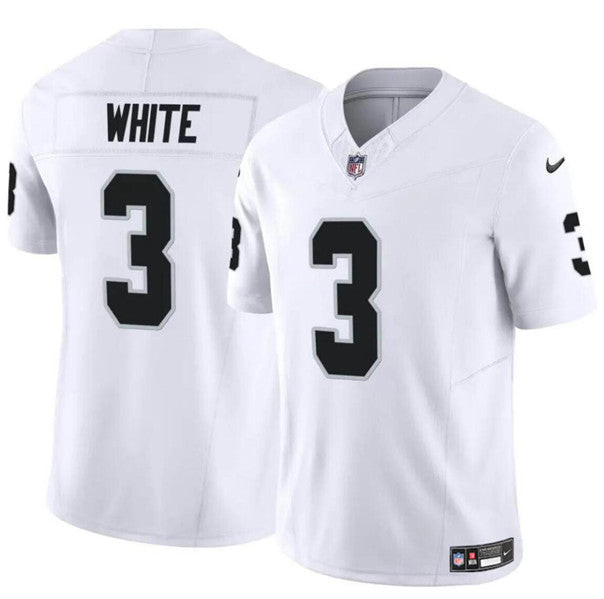 Las Vegas Raiders #3 Zamir White White FUSE Vapor Football Stitched Jersey
