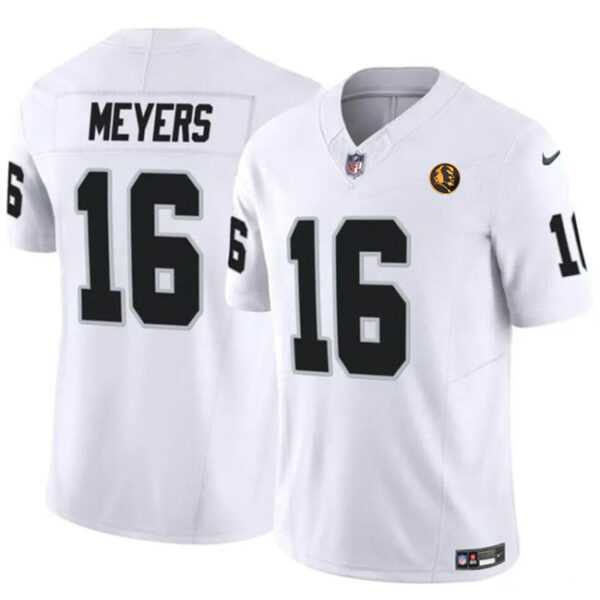 Las Vegas Raiders #16 Jakobi Meyers White 2023 FUSE With John Madden Jersey