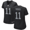 Women Las Vegas Raiders #11 Tre Tucker Black Stitched Jersey