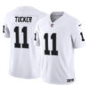 Las Vegas Raiders #11 Tre Tucker White 2023 FUSE Vapor Untouchable Stitched Football Jersey