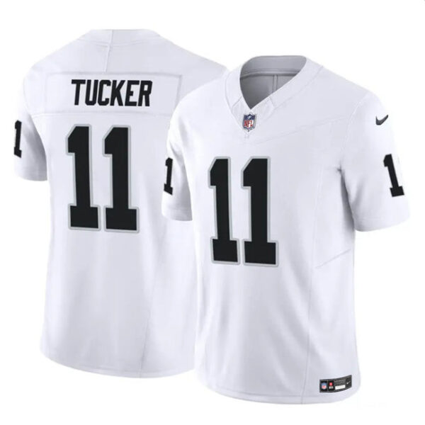 Las Vegas Raiders #11 Tre Tucker White 2023 FUSE Vapor Untouchable Stitched Football Jersey