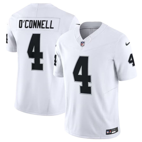 Las Vegas Raiders #4 Aidan O’connell White 2023 FUSE Vapor Jersey
