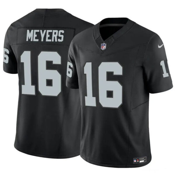 Las Vegas Raiders #16 Jakobi Meyers Black 2023 FUSE Vapor Untouchable Jersey