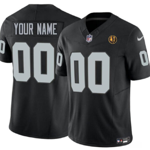 Las Vegas Raiders Active Player Custom Black 2023 FUSE With John Madden Jersey