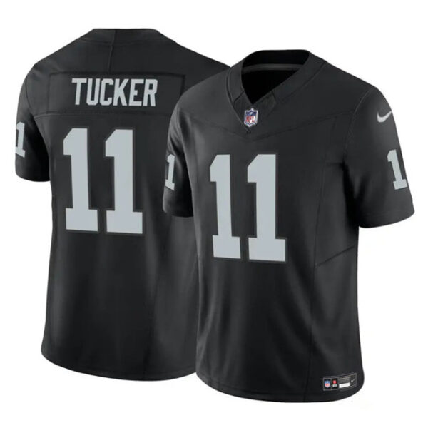 Las Vegas Raiders #11 Tre Tucker Black 2023 FUSE Vapor Untouchable Stitched Football Jersey