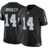 Las Vegas Raiders #14 Carter Bradley Black FUSE Vapor Football Jersey