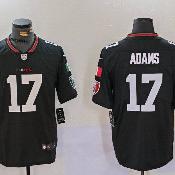 Las Vegas Raiders #17 Davante Adams Black Shadow Vapor Limited Stitched Jersey
