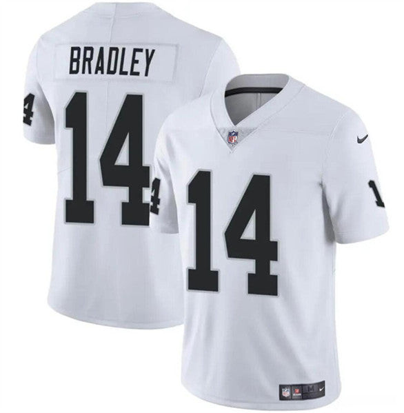 Las Vegas Raiders #14 Carter Bradley White 2024 Vapor Football Stitched Jersey