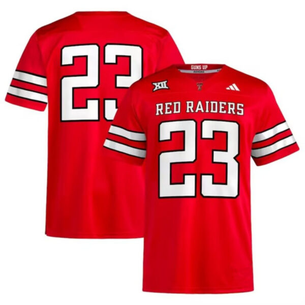 Texas Tech Red Raiders #23 Red Home Stitched Jersey