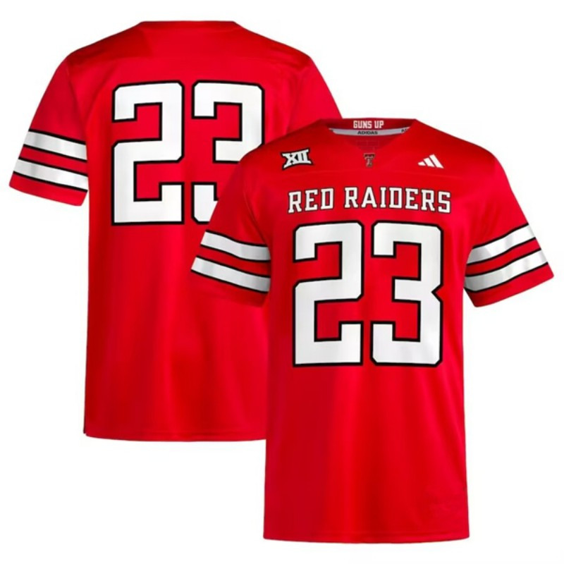 Texas Tech Red Raiders #23 Red Home Stitched Jersey