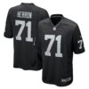 Justin Herron Las Vegas Raiders Nike Team Game Jersey Black