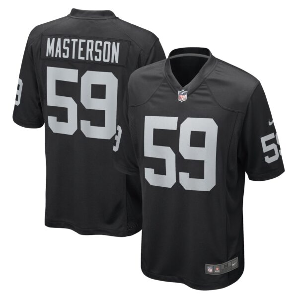Luke Masterson Las Vegas Raiders Nike Game Player Jersey Black