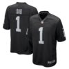 Number 1 Dad Las Vegas Raiders Nike Game Jersey Black