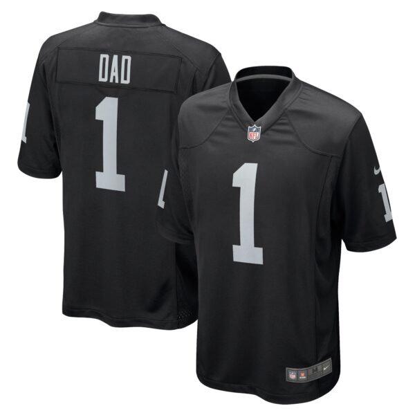 Number 1 Dad Las Vegas Raiders Nike Game Jersey Black