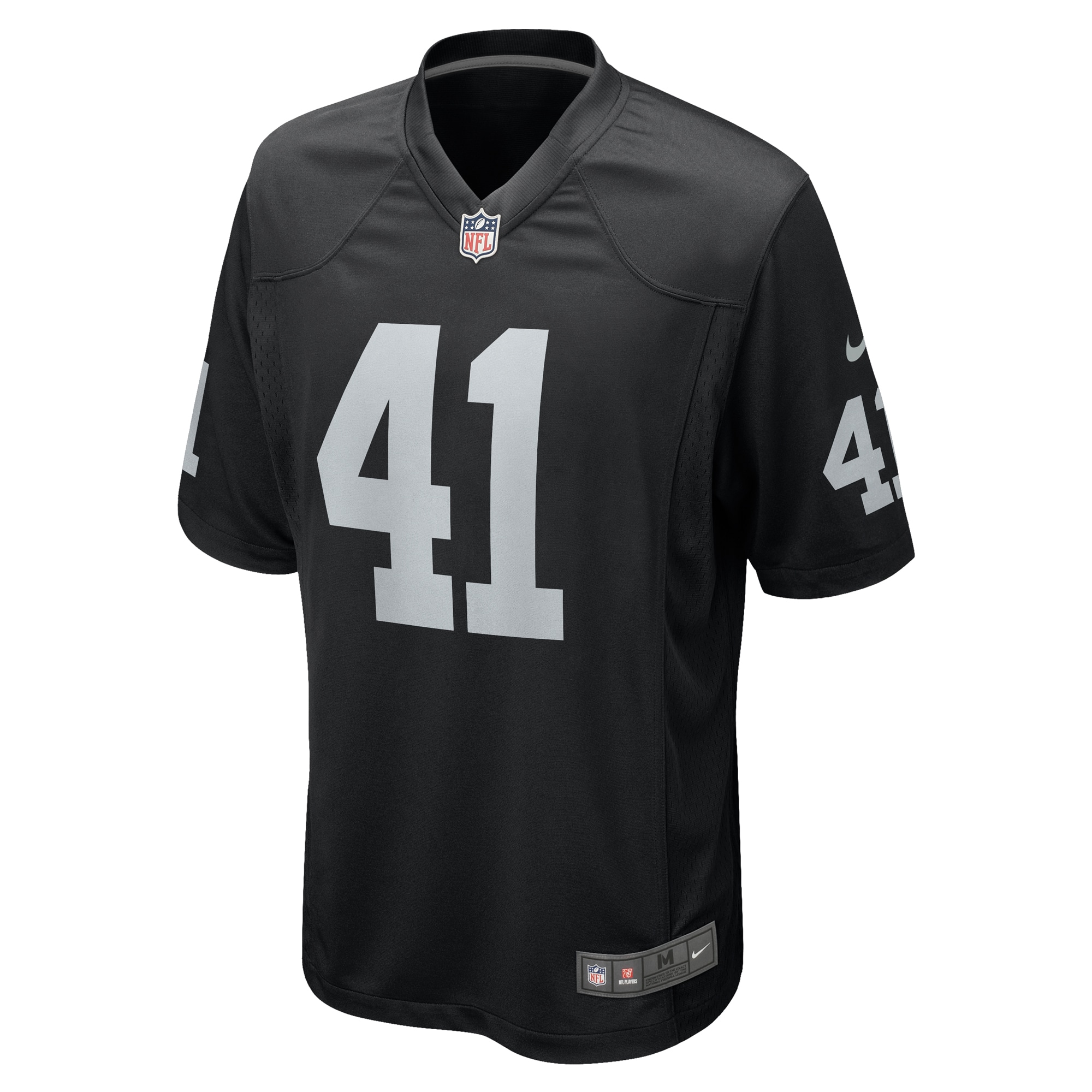 Robert Spillane Las Vegas Raiders Nike Game Player Jersey Black - Image 2