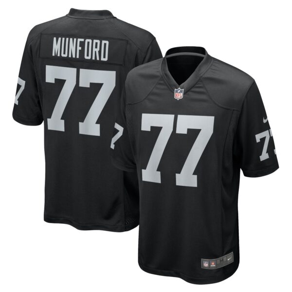 Thayer Munford Jr Las Vegas Raiders Nike Team Game Jersey Black