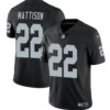 Las Vegas Raiders #22 Alexander Mattison Black 2024 Vapor Stitched Football Jersey
