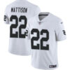 Las Vegas Raiders #22 Alexander Mattison White 2024 Vapor Stitched Football Jersey