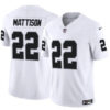 Las Vegas Raiders #22 Alexander Mattison White FUSE Vapor Stitched Football Jersey