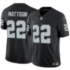 Las Vegas Raiders #22 Alexander Mattison Black 2024 FUSE Vapor Stitched Football Jersey