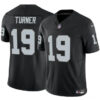 Las Vegas Raiders #19 DJ Turner Black 2024 FUSE Vapor Stitched Football Jersey
