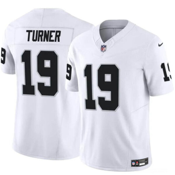 Las Vegas Raiders #19 DJ Turner White FUSE Vapor Stitched Football Jersey