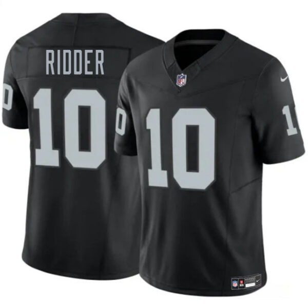 Las Vegas Raiders #10 Desmond Ridder Black 2024 FUSE Vapor Stitched Football Jersey