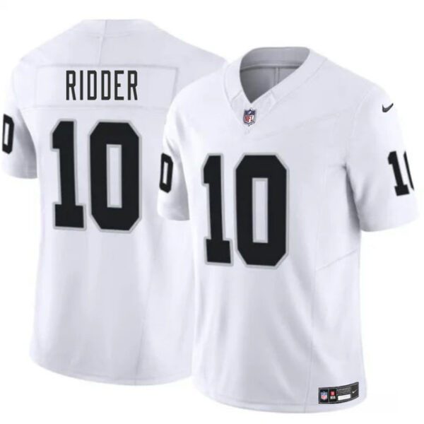 Las Vegas Raiders #10 Desmond Ridder White 2024 FUSE Stitched Football Jersey