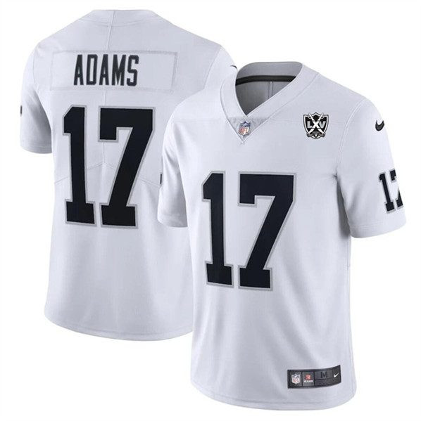 Las Vegas Raiders #17 Davante Adams White 2024 65Th Anniversary Patch Vapor Limited Football Stitched Jersey