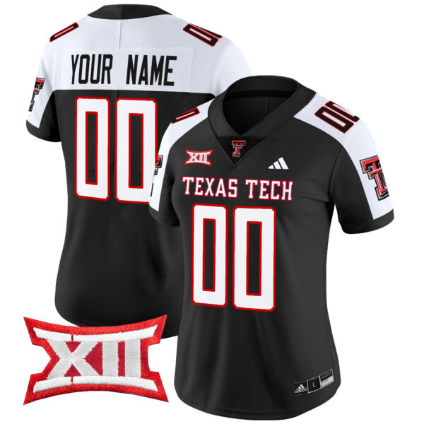 Texas Tech Red Raiders 2024 Vapor Limited Custom Jersey – All Stitched – Women – Black Alternate