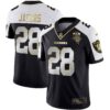 Men’s Raiders Alternate Vapor Black Gold & Black Inverted Limited Inaugural Season Patch – All Stitched – Alternate Limited – Josh Jacobs