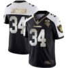 Men’s Raiders Alternate Vapor Black Gold & Black Inverted Limited Inaugural Season Patch – All Stitched – Alternate Limited – Bo Jackson
