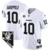 Men’s Raiders Nevada Home Patch Vapor Jersey – All Stitched – White – Jimmy Garoppolo