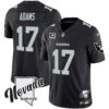 Men’s Raiders Nevada Silver State Patch Vapor Jersey V2 – All Stitched – Black – Davante Adams