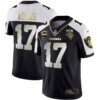 Men’s Raiders Alternate Vapor Black Gold & Black Inverted Limited Inaugural Season Patch – All Stitched – Alternate Limited – Davante Adams