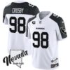 Men’s Raiders Nevada Silver State Patch Vapor Jersey V2 – All Stitched – Inverted – Maxx Crosby