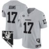 Men’s Raiders Nevada Home Patch Vapor Jersey – All Stitched – Gray – Davante Adams