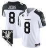Men’s Raiders Nevada Home Patch Vapor Jersey – All Stitched – Inverted – Josh Jacobs