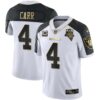 Men’s Raiders Alternate Vapor Black Gold & Black Inverted Limited Inaugural Season Patch – All Stitched – Black Inverted – Derek Carr