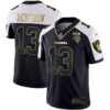 Men’s Raiders Alternate Vapor Black Gold & Black Inverted Limited Inaugural Season Patch – All Stitched – Black Gold – Hunter Renfrow